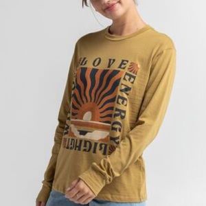 Billabong Love Energy Olive Long Sleeve T-shirt. Size(XS)